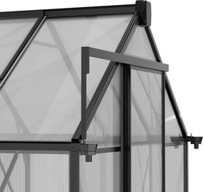 Skleník 210 x 183 x 360 cm, zosilnená konštrukcia, polykarbonát 6 mm