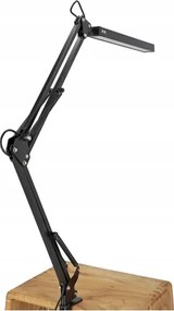 LED Stmievateľná stolná lampa s klipom LED/10W/5V 3000/4000/6000K čierna