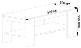 Konferenčný stolík Kami biely
