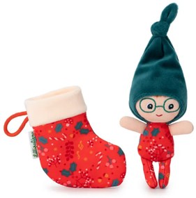 Lilliputiens - vianočný škriatok s červenou pančuchou