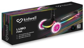 Detská balančná kolobežka Kidwell Lumo s LED kolieskami a svietiacou plošinou