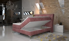 Štýlová box spring posteľ Merkur 180x200, čierna
