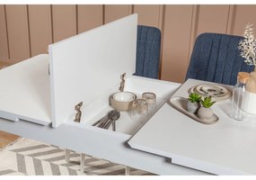 Jedálenský set Vina 5D biela/tmavo modrá