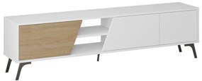 TV stolek FIONA 180 cm bílý/dub safírový