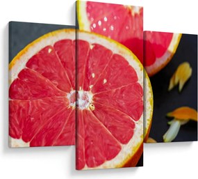 Obraz rozkrojených grapefruitov (90x60 cm)