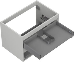 Mexen Box-A, závesná skrinka 70 cm, 2 zásuvky, matná sivá, 91AX0-0700-470-2-62