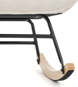 Hojdacie kreslo FABIAN — látka, krémová