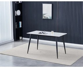 Autronic BONTEC Jedálenský stôl 130x70cm, spekaná keramika, mramor, HT-403M GREY Farba: Šedá