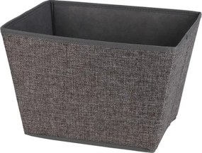 Úložný box 39x30x24 cm, tmavo šedý textil%