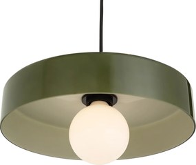 Retro závesná lampa mosadzná so zelenou pre 1-fázový koľajnicový systém - Iconic Jina