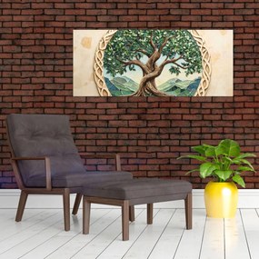 Obraz – Prepletený strom života (120x50 cm)