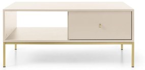 Konferenční stolek Mono II 104 cm béžový/zlatý