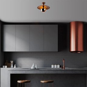 Závesné svietidlo v medenej farbe s kovovým tienidlom ø 38 cm Kurt – Opviq lights