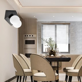 Toolight Toolight, nástenné svietidlo 2xE27 APP1229-2W, čierna matná, OSW-40118