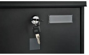 Poštová schránka 34x30,7 cm čierna