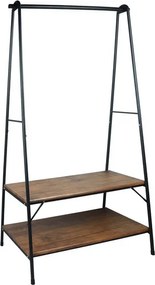 Stojací vešiak Thomson, vintage optika dreva