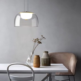 Toolight Toolight, LED závesné svietidlo 12W, 4000K, 1000lm, APP1690-1PC B, zlatá, OSW-04370