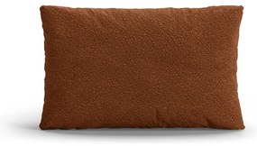 Vankúš na gauč z textílie buklé v terakotovej farbe Poppy – Micadoni