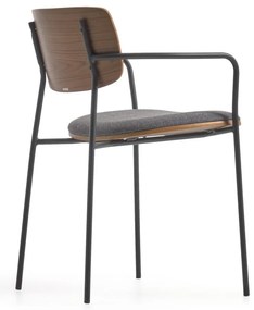 Sivo-hnedá jedálenská stolička Maureen – Kave Home