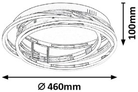 Rabalux 2183 - LED Stmievateľné stropné svietidlo SELENA LED/40W/230V pr. 46cm