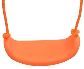 Jednomiestna hojdačka a hojdačka pre batoľatá 2 v 1, oranžová