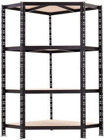 Trestles Rohový policový záťažový regál 1800x900x400mm, nosnosť 800kg