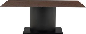 Jedálenský stôl Marbella 200 cm hnedý/čierny