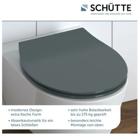 Schütte WC doska Slim (antracitová)  (100285013)