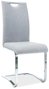 Jedálenská stolička Harold (sivá + chrómová). Vlastná spoľahlivá doprava až k Vám domov. 1050222