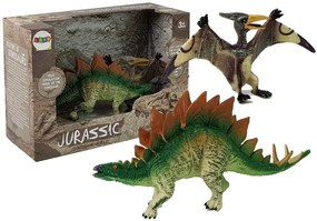 LEAN TOYS Sada figúrok dinosaurov - Stegosaurus, Pteranodon