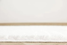 Kúpeľňový koberček Sara biely, vlny