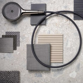 Hansgrohe Designflex, textilná sprchová hadica 1600 mm, kartáčovaný čierny chróm, HAN-28260340