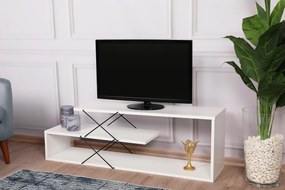 TV stolík/skrinka Ziky (biela). Vlastná spoľahlivá doprava až k Vám domov. 1067105