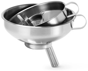 Súprava lievikov z ušľachtilej ocele