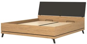 Posteľ Ate At15/180 Dub/čierna