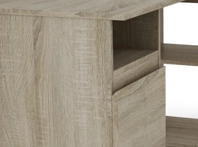 Rohový písací stôl Carlos, dub sonoma