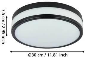 Eglo 900846 - LED Kúpeľňové stropné svietidlo PALERMO LED/17,1W/230V IP44