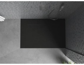 Mexen Egon, SMC obdĺžniková sprchová vanička 100 x 80 cm, čierna, 4R708010