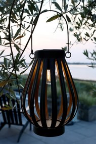 Chic Antique LED lampáš na solárne napájanie 23 cm