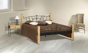 IRON-ART ALTEA - pôvabná kovová posteľ ATYP, kov + drevo