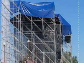 JAGO Plachta 650 g/m², hliníkové oká, modrá, 5 x 8 m