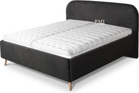 Posteľ čalúnená ZORIANA + lamelový rošt + matrac EMI