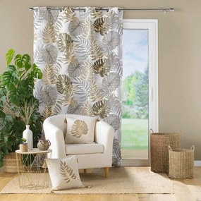 Záves v béžovej a zlatej farbe 140x280 cm Mogador – douceur d'intérieur