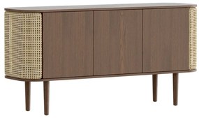 Nízka komoda v dekore duba v hnedo-prírodnej farbe 150x75 cm Treasures – UMAGE