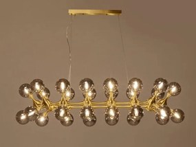 Atomic Balls visiaca lampa zlatá 140 cm