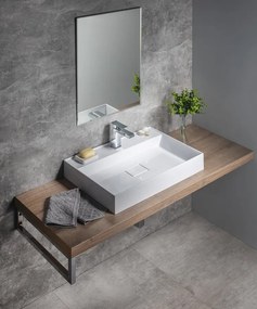 Sapho Sapho, GODIVA umývadlo 68x44cm, liaty mramor, biela, GU068-0