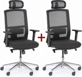 Kancelárska stolička NED MF 1+1 ZADARMO, čierna