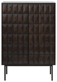 Tmavohnedá skrinka 90x130 cm Latina – Unique Furniture