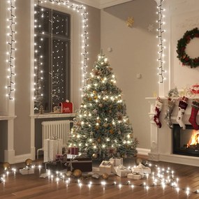 vidaXL Kompaktná LED reťaz, 1000 diód, studená biela 25 m, PVC