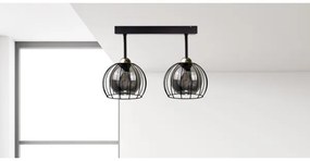 Prisadený luster SOLO BLACK 2xE27/60W/230V čierna/zlatá